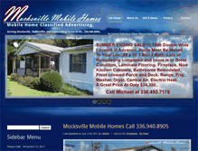 Tablet Screenshot of 21southmobilehomes.mocksvillemobilehomes.com